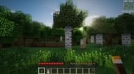 A beautiful shot of some trees with shaders applied (Image via minecraftores)